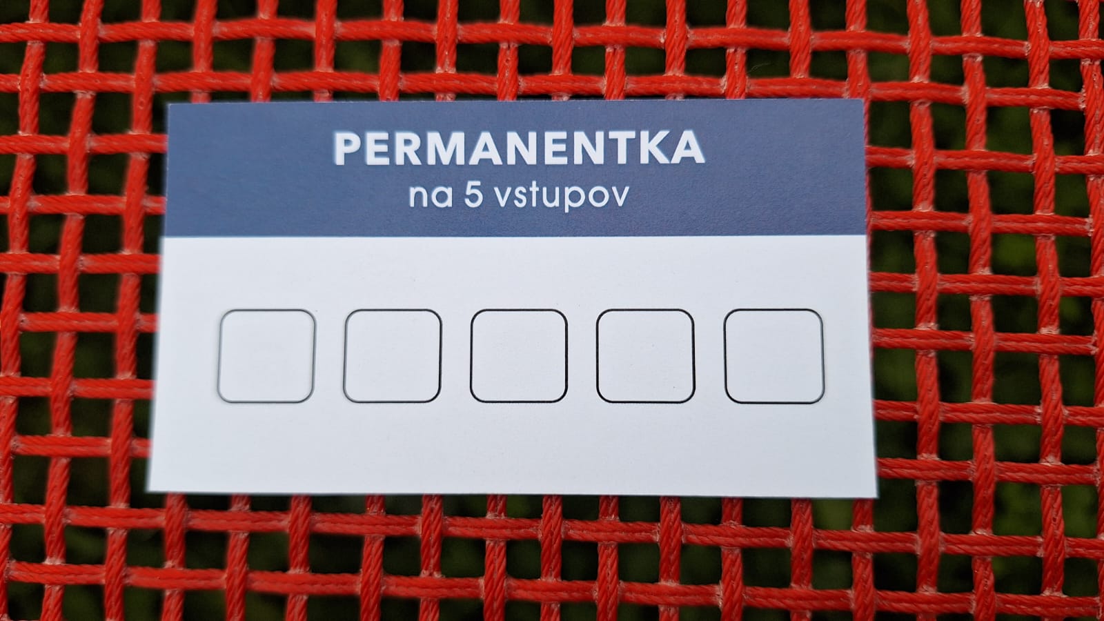 Permanentka 5 vstupov zadna strana